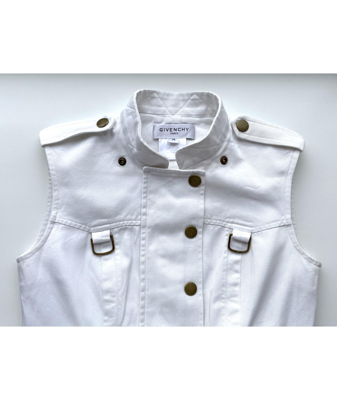 GIVENCHY Белое хлопковое повседневное платье, фото 3