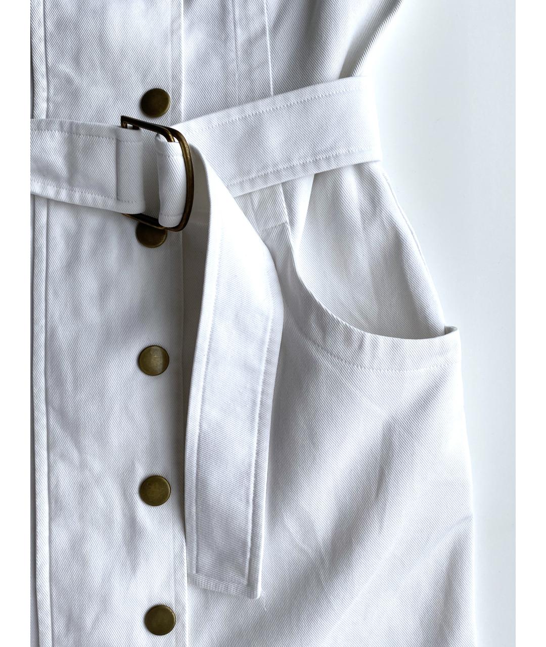 GIVENCHY Белое хлопковое повседневное платье, фото 4