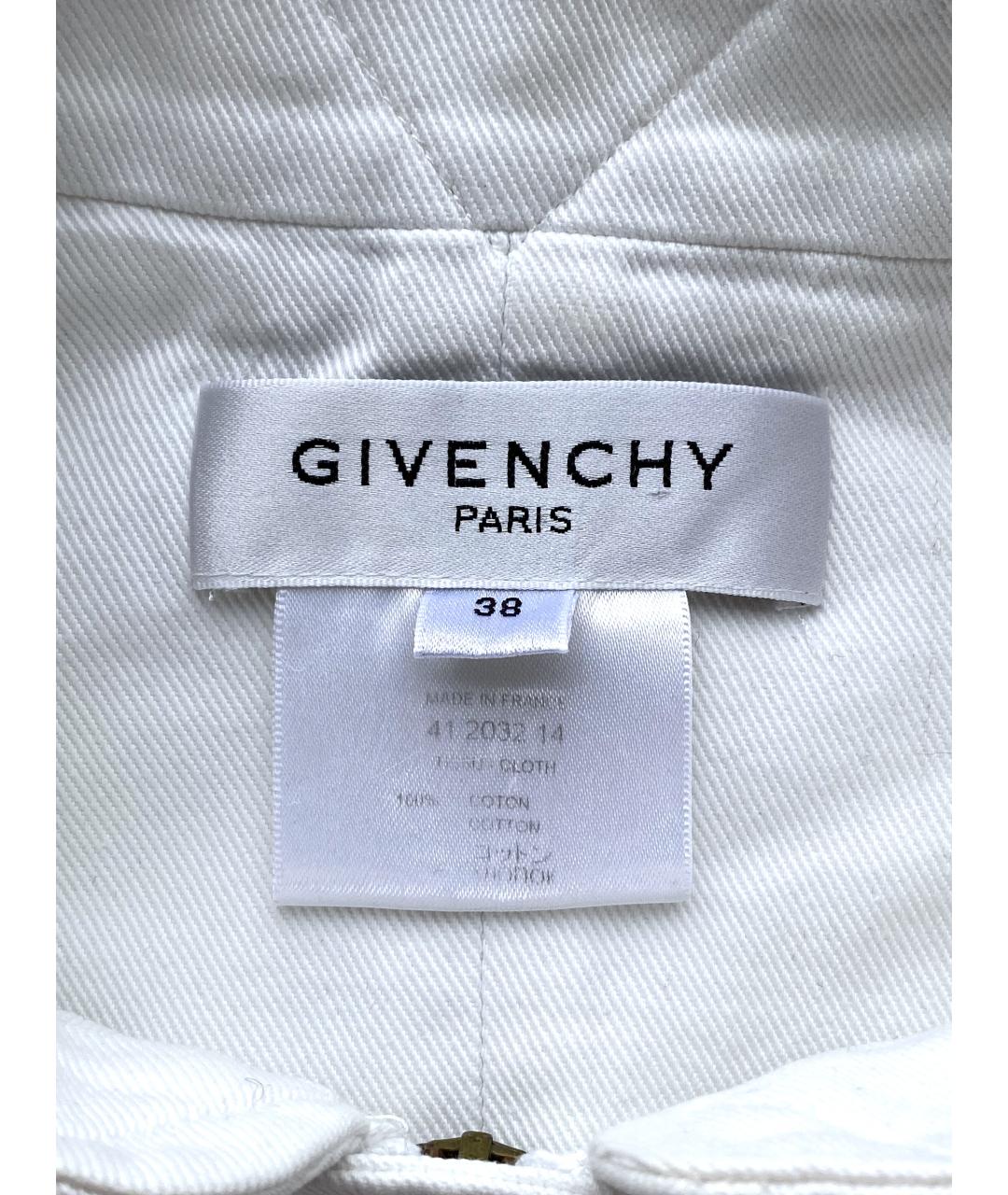 GIVENCHY Белое хлопковое повседневное платье, фото 7