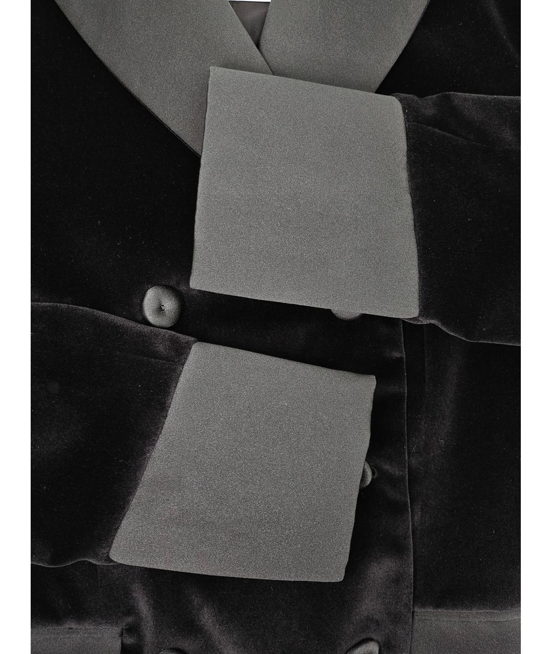 MOSCHINO Черный хлопковый жакет/пиджак, фото 3