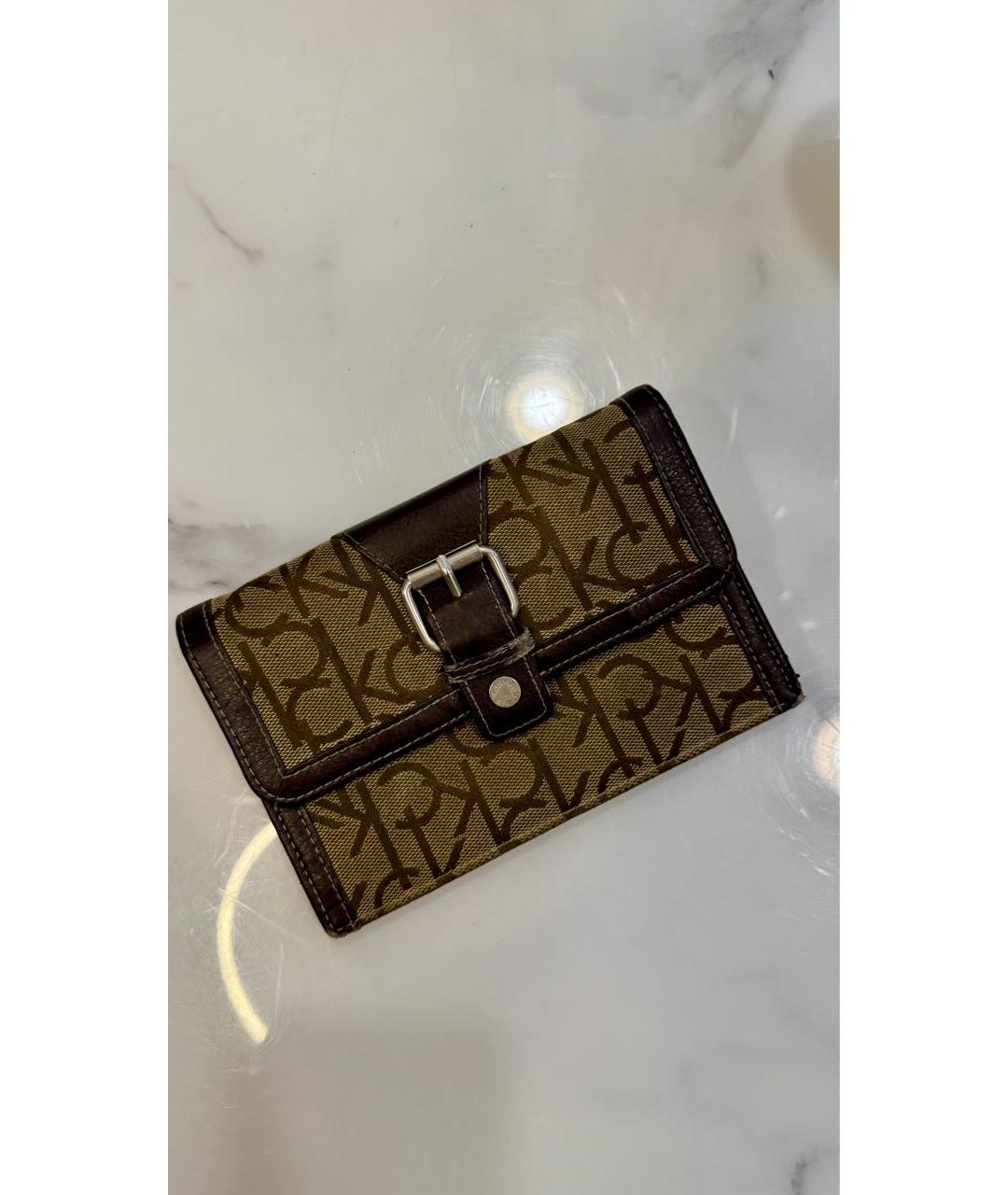 CALVIN KLEIN Бежевый кошелек, фото 2