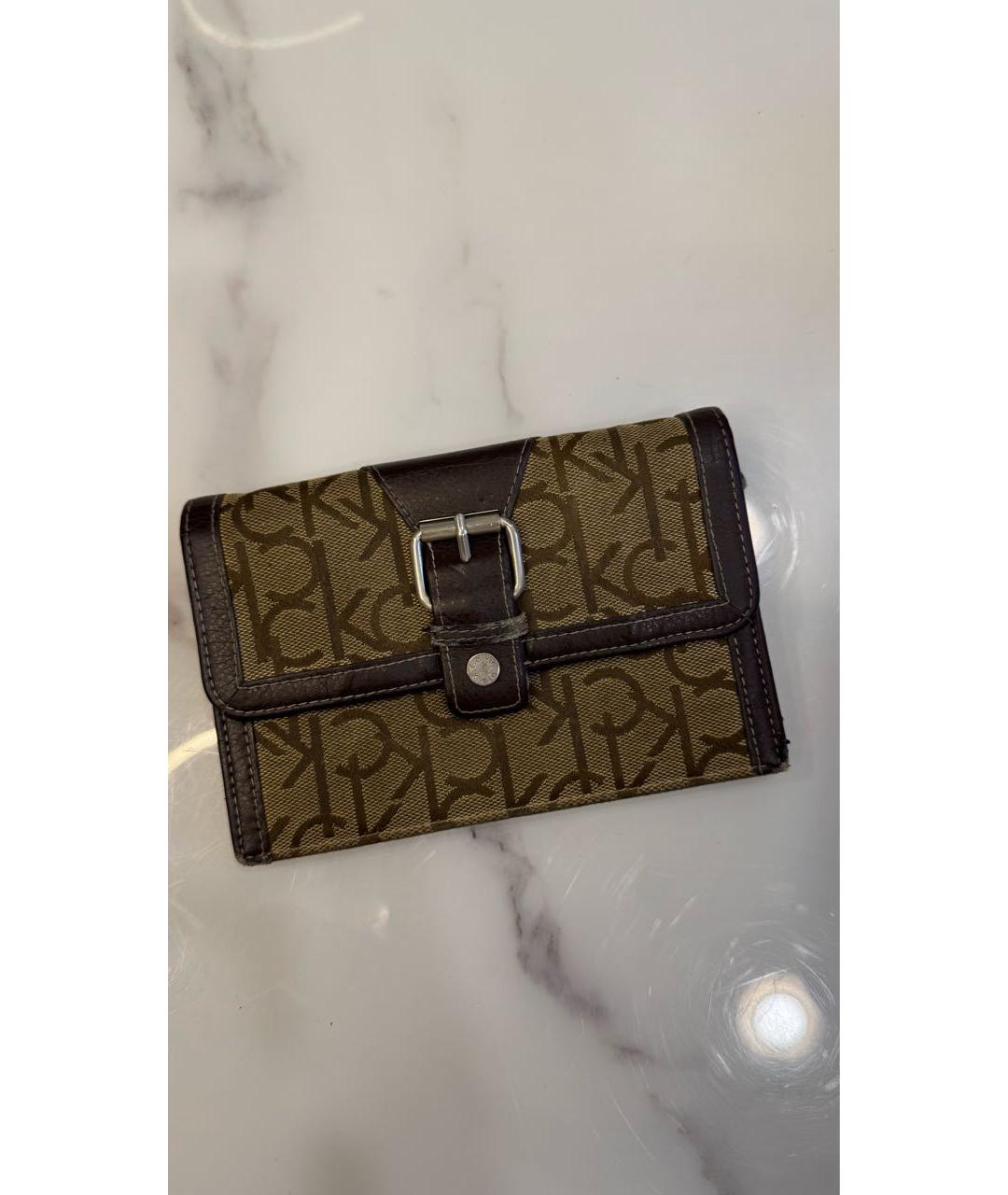 CALVIN KLEIN Бежевый кошелек, фото 6