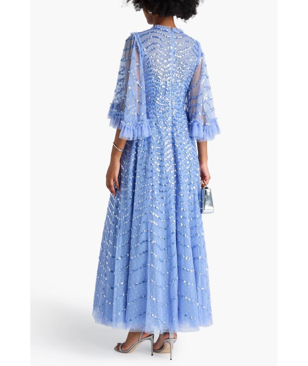 NEEDLE & THREAD Голубое коктейльное платье, фото 3