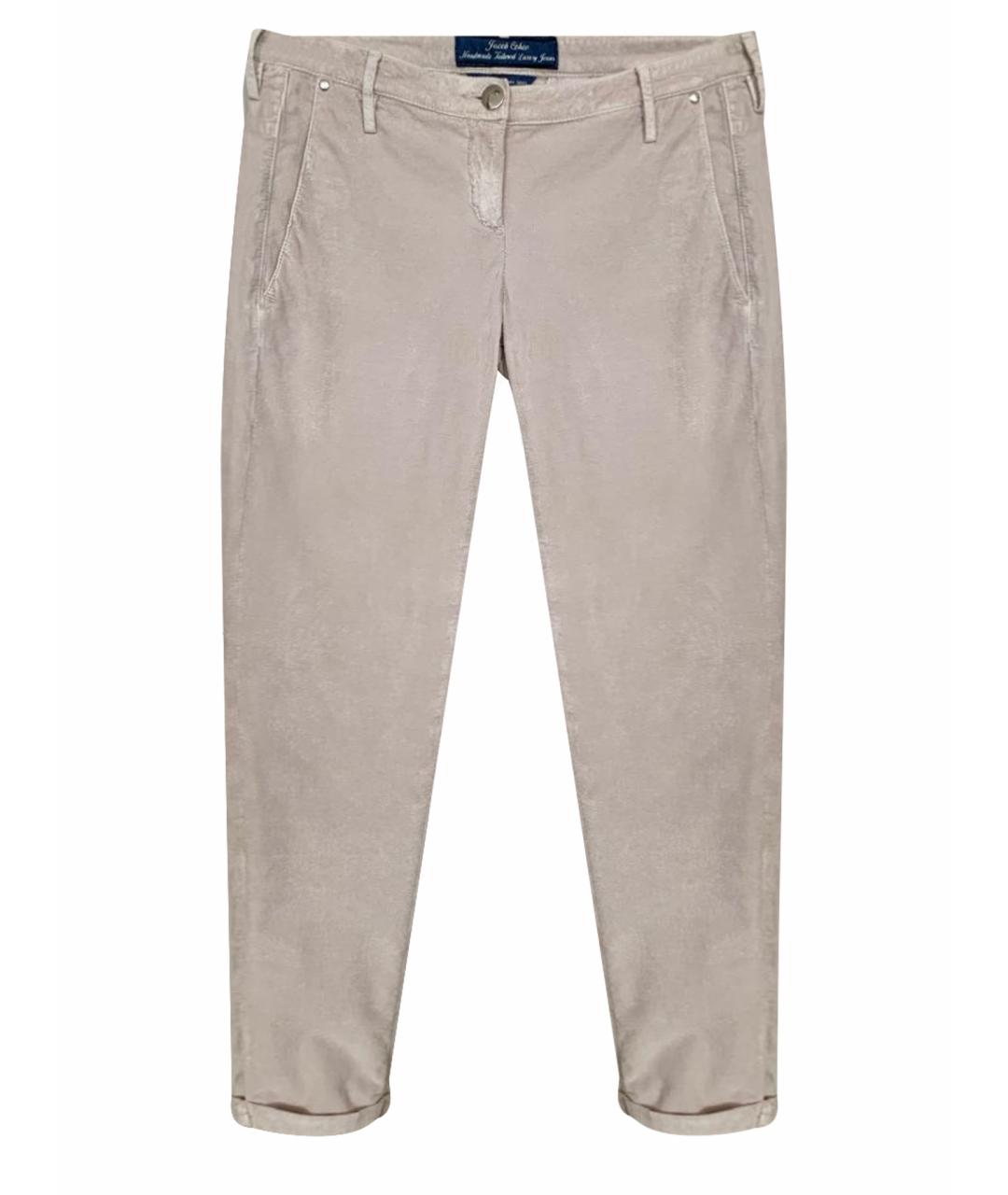 JACOB COHEN Бежевые прямые джинсы, фото 1