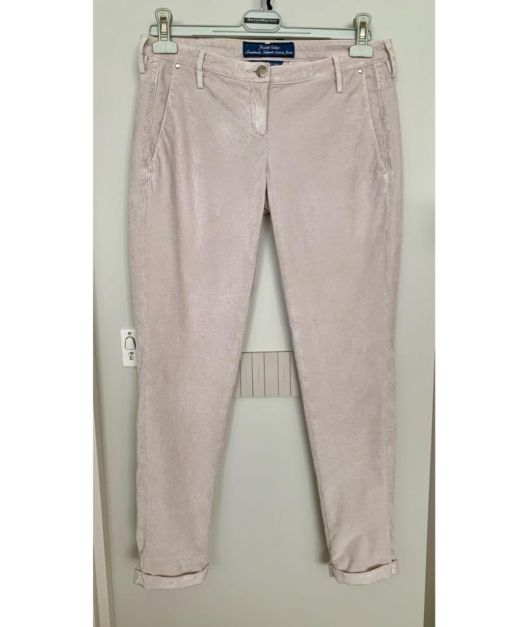 JACOB COHEN Бежевые прямые джинсы, фото 9