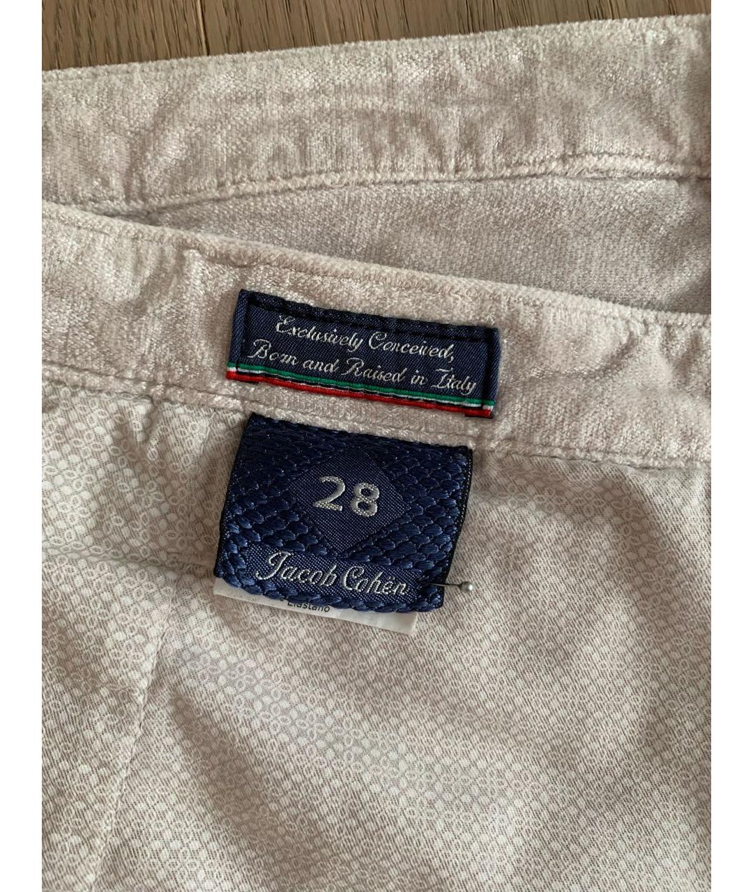 JACOB COHEN Бежевые прямые джинсы, фото 6