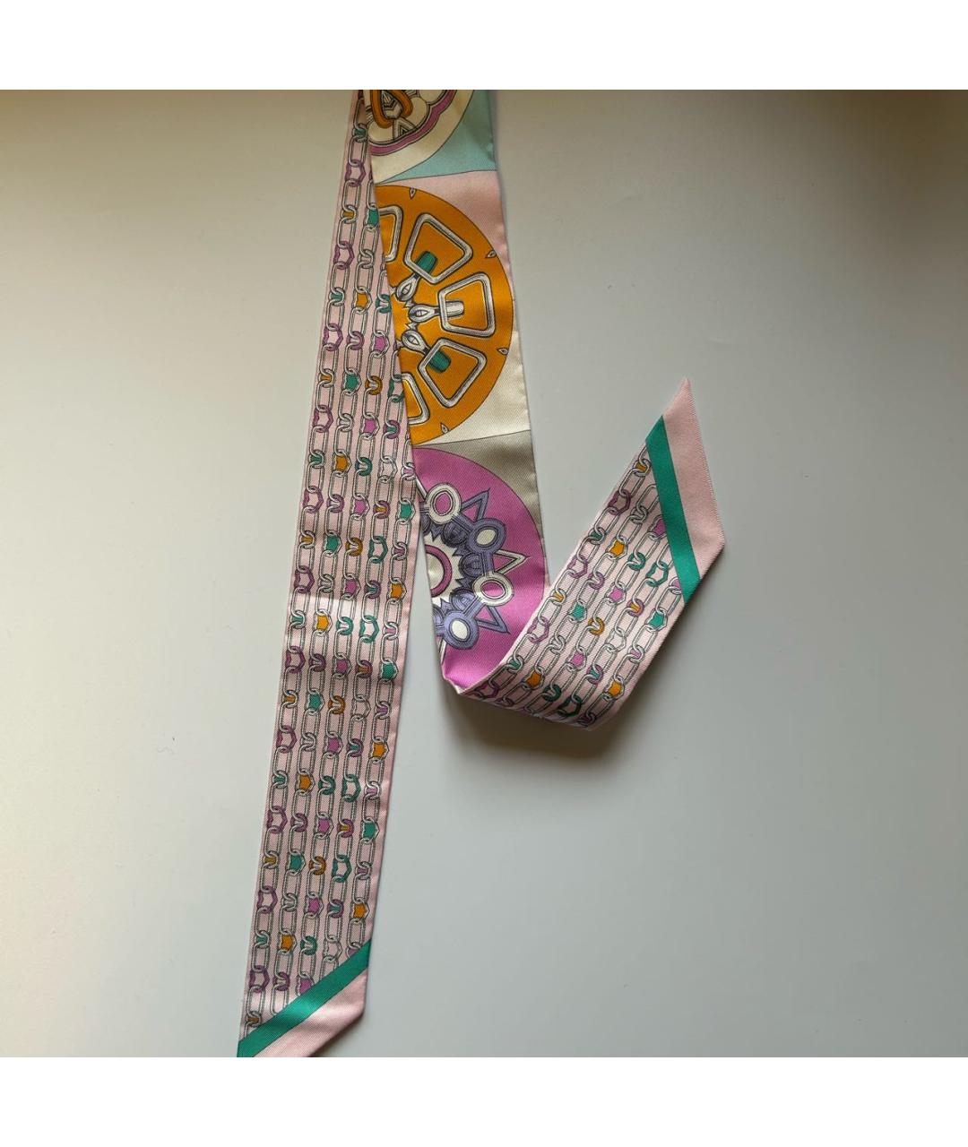 HERMES Мульти шелковый платок, фото 2