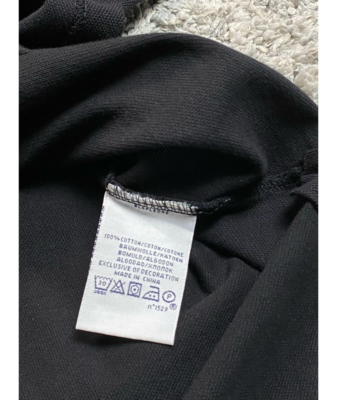 POLO RALPH LAUREN Черное хлопковое поло с длинным рукавом, фото 6