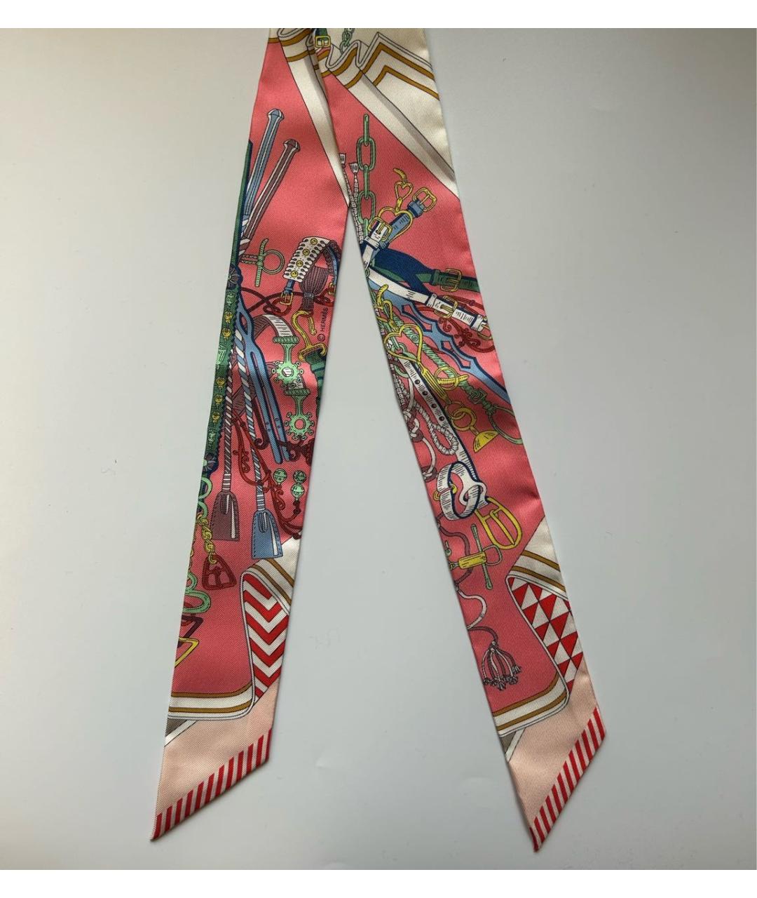 HERMES Мульти шелковый платок, фото 3