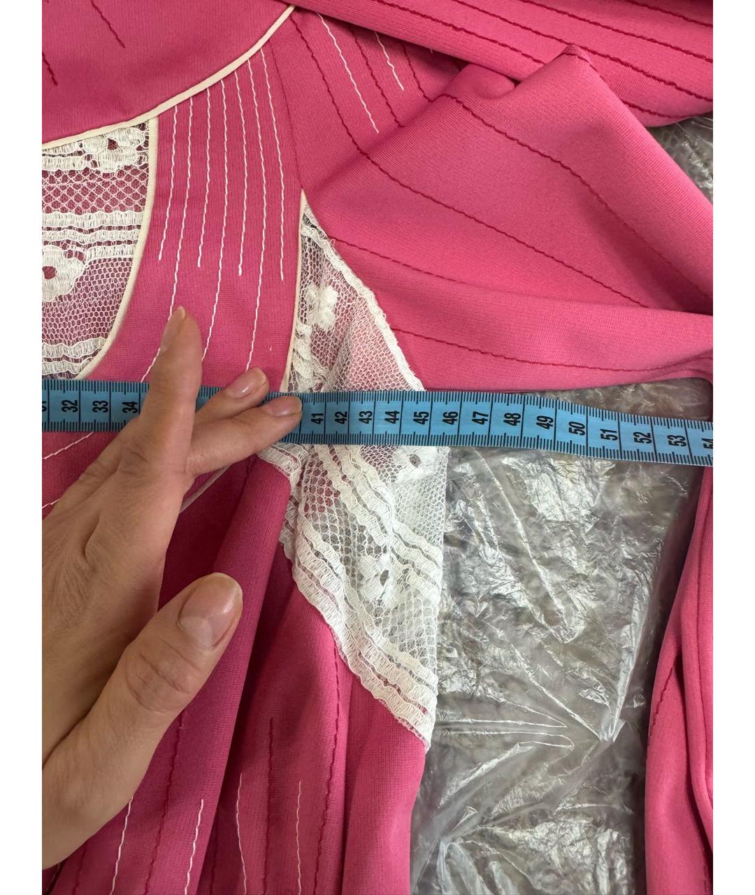 VALENTINO Розовый хлопковый кардиган, фото 5