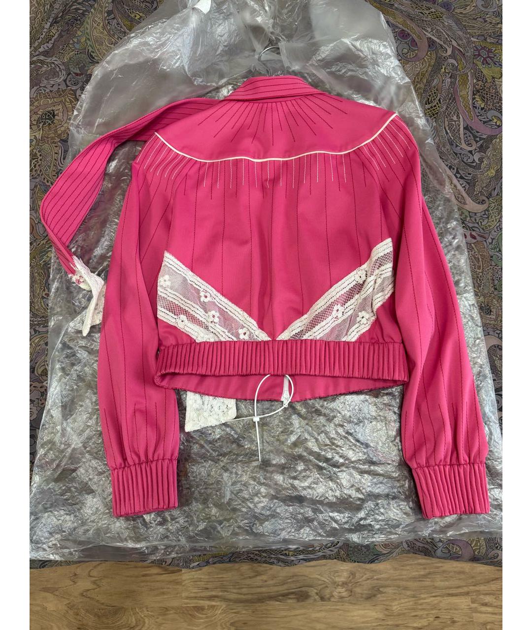 VALENTINO Розовый хлопковый кардиган, фото 3