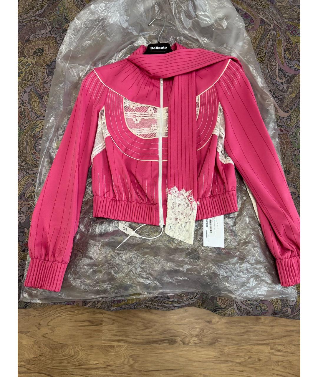 VALENTINO Розовый хлопковый кардиган, фото 2