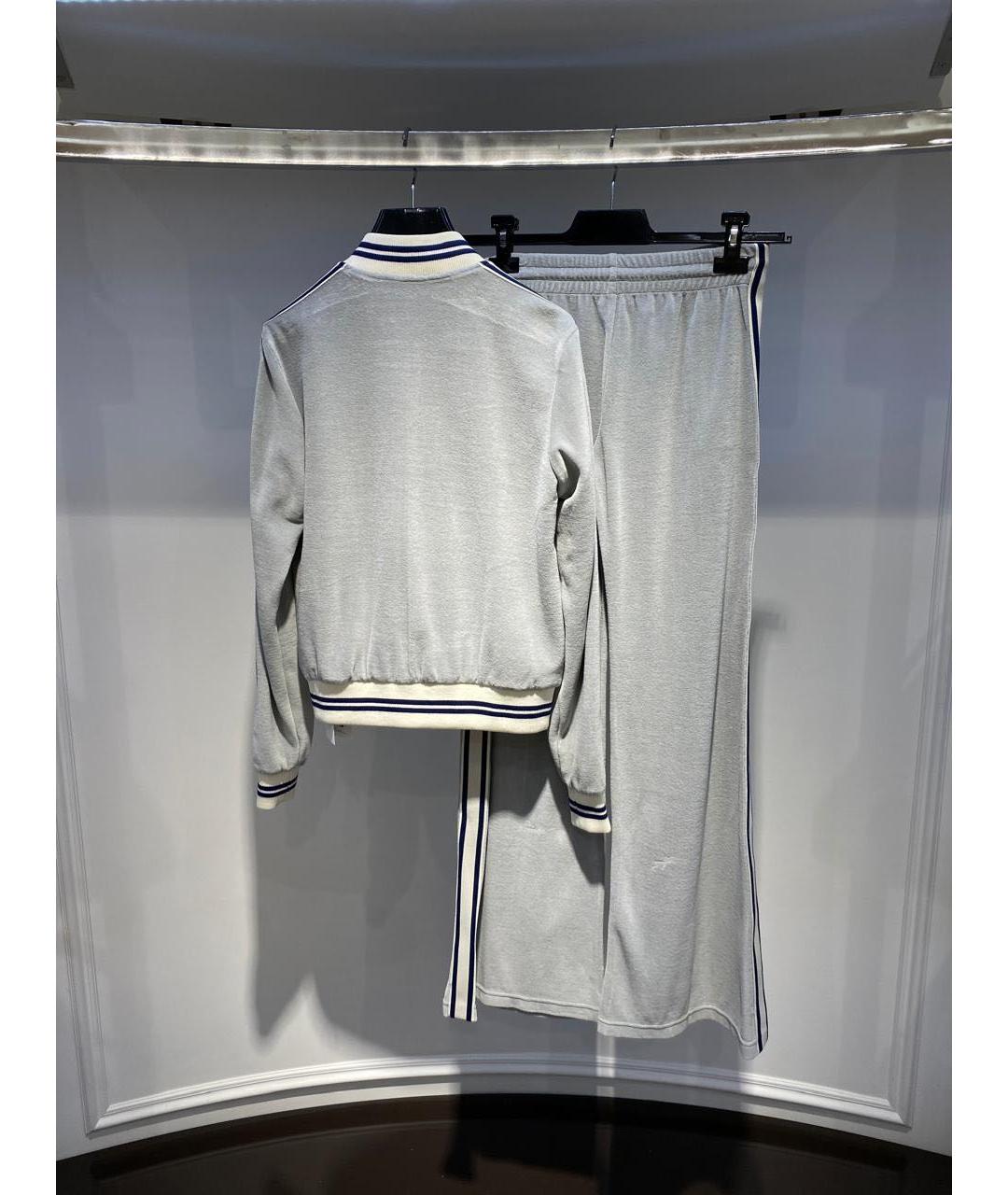 CELINE Серый хлопко-эластановый спортивные костюмы, фото 3
