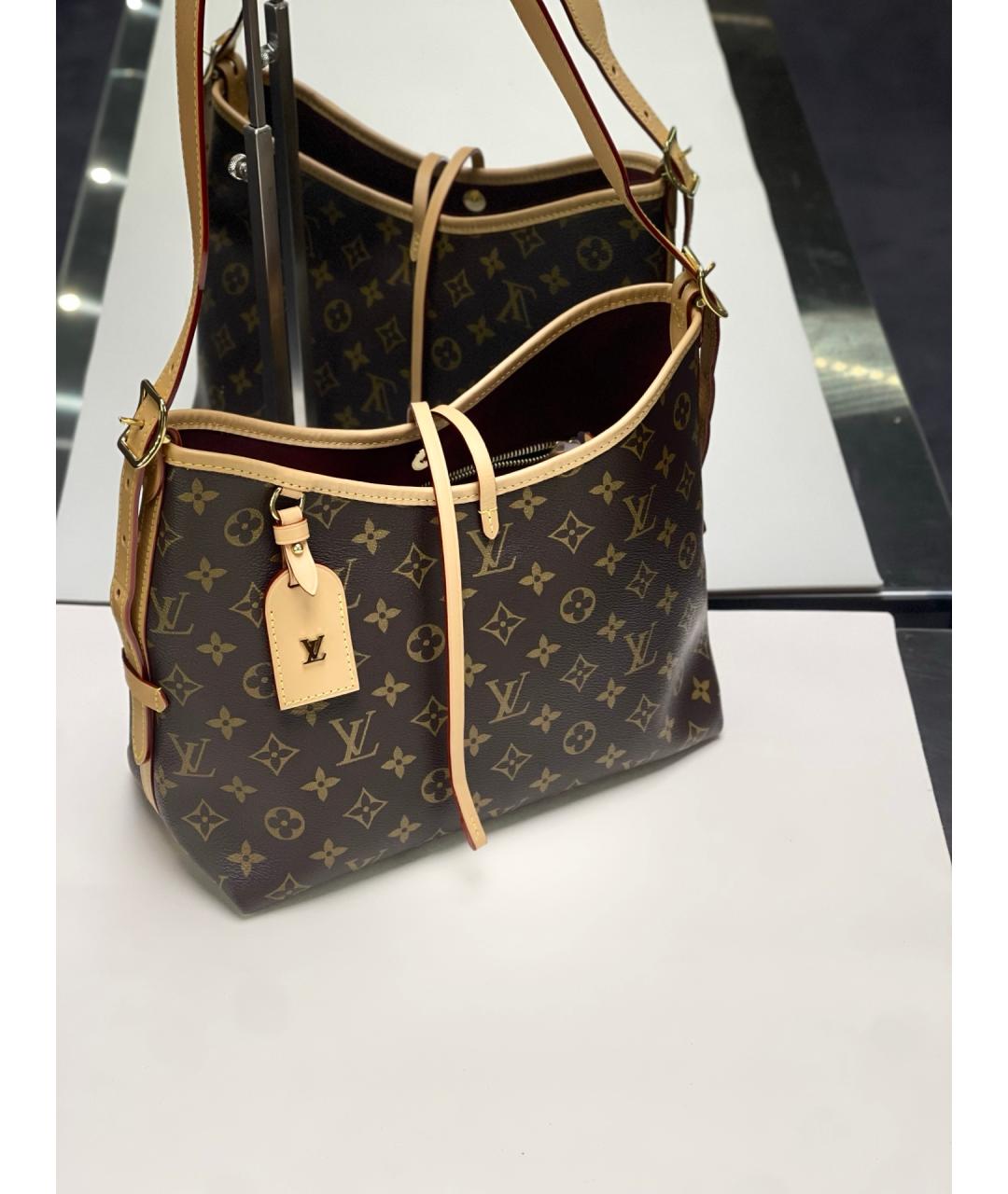 LOUIS VUITTON Коричневая сумка через плечо из искусственной кожи, фото 2