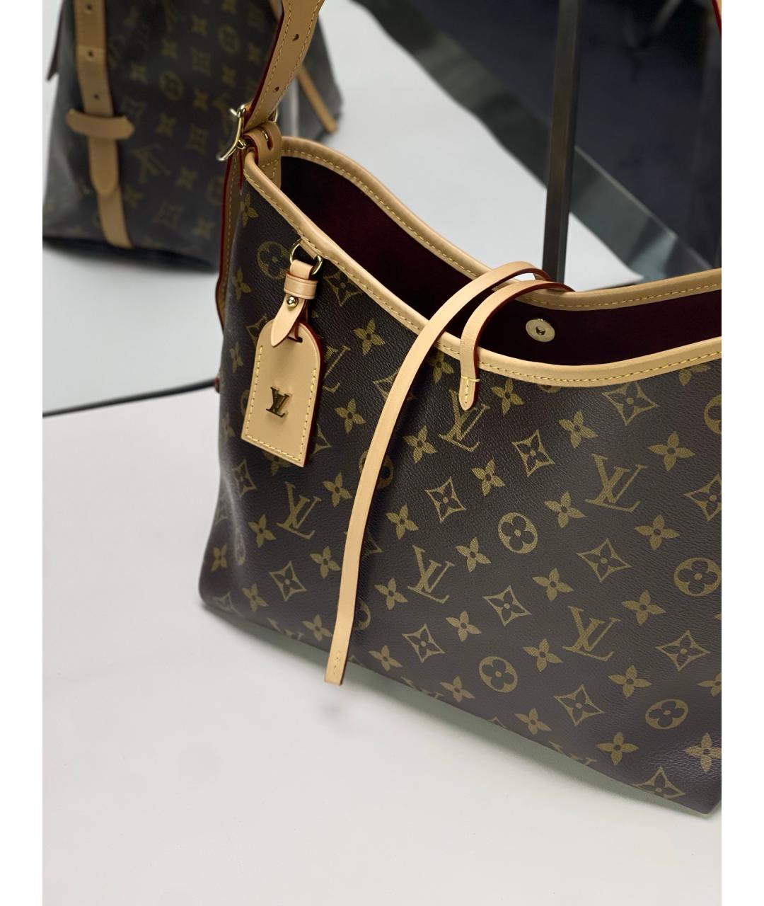 LOUIS VUITTON Коричневая сумка через плечо из искусственной кожи, фото 3