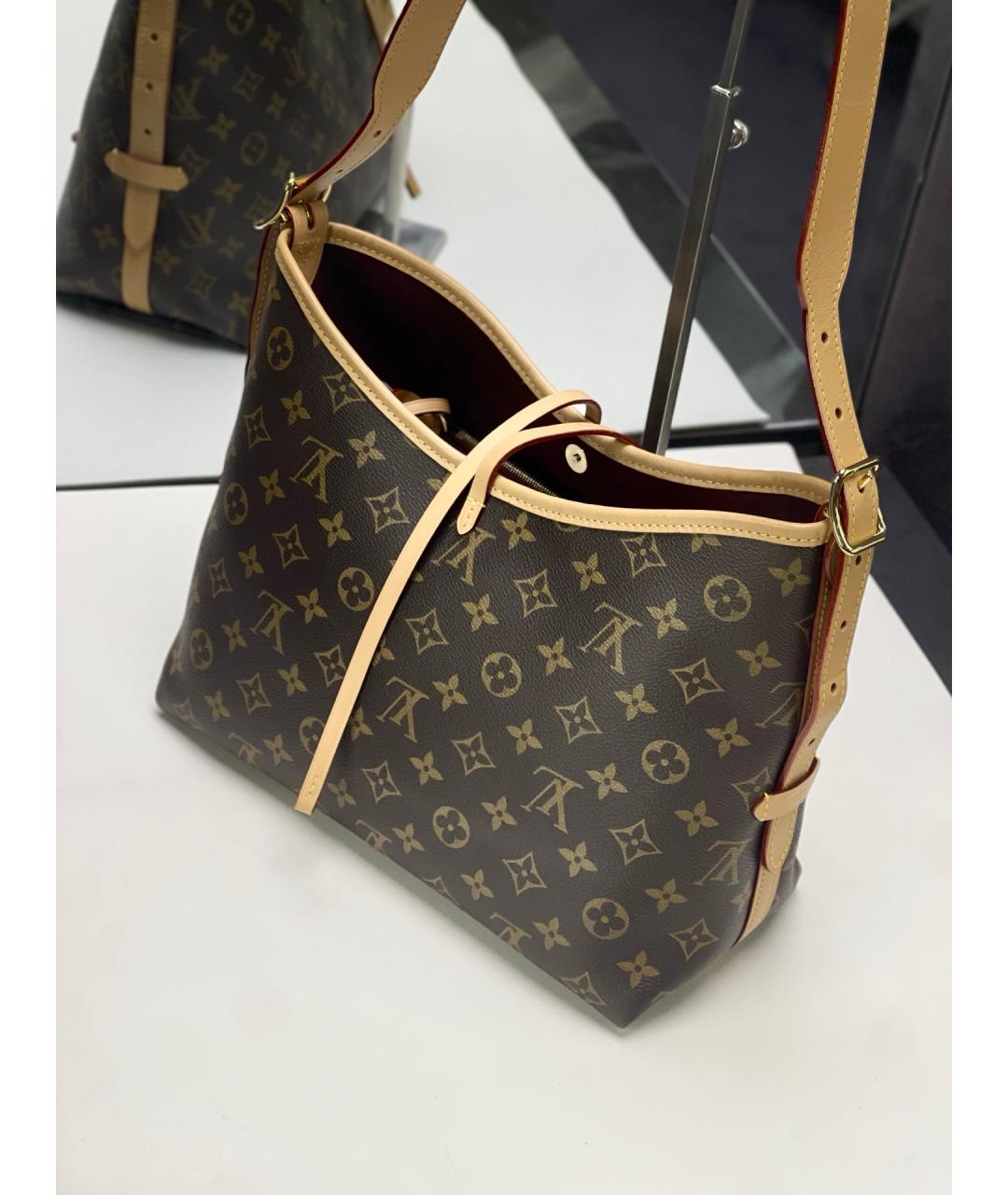 LOUIS VUITTON Коричневая сумка через плечо из искусственной кожи, фото 4