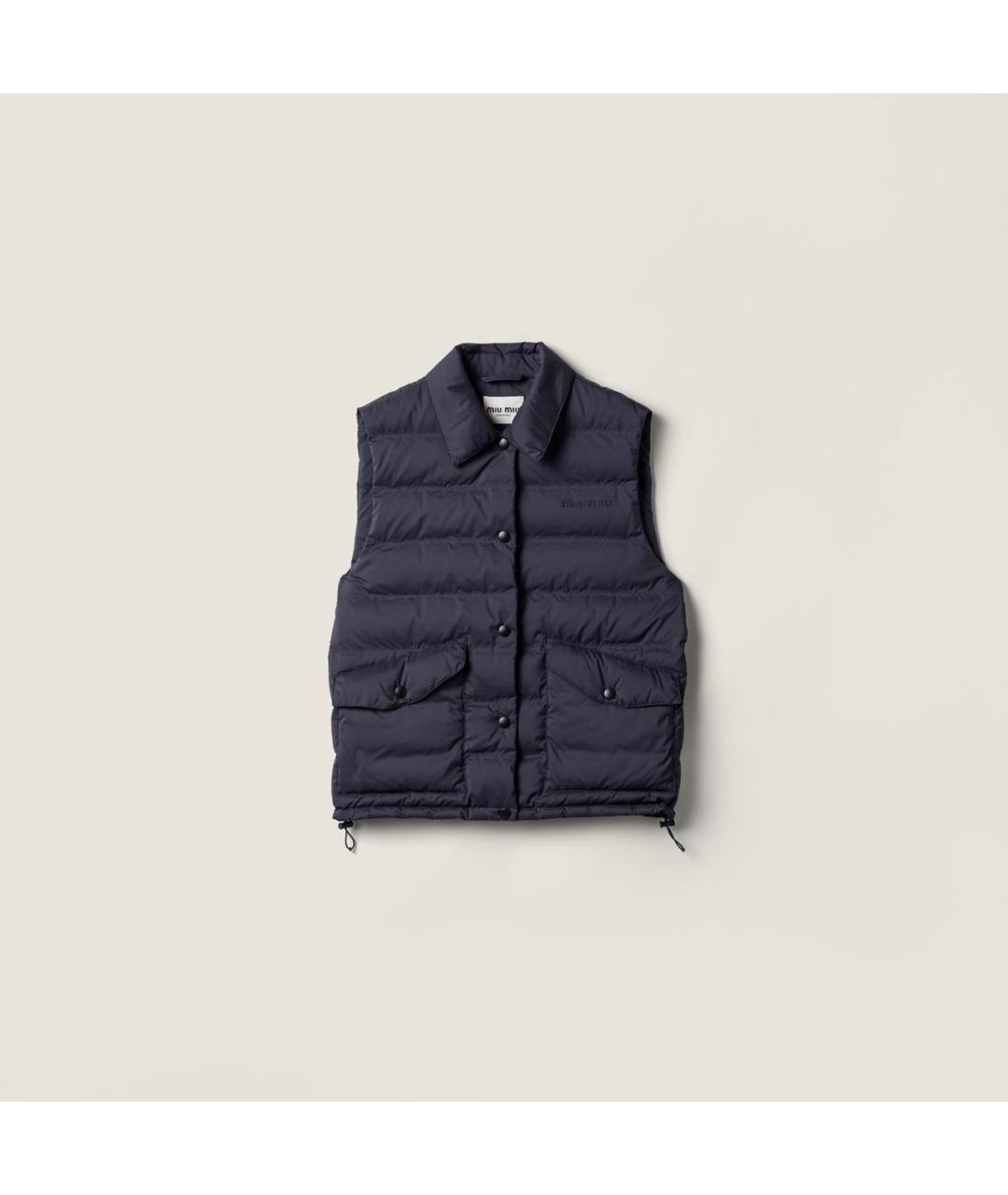 MIU MIU Темно-синий жилет, фото 5