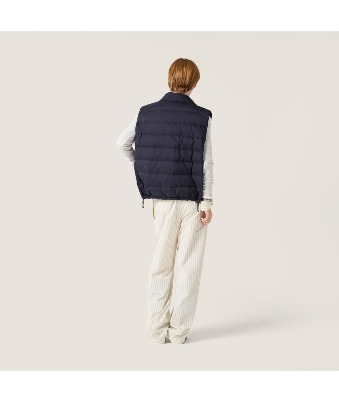 MIU MIU Темно-синий жилет, фото 3