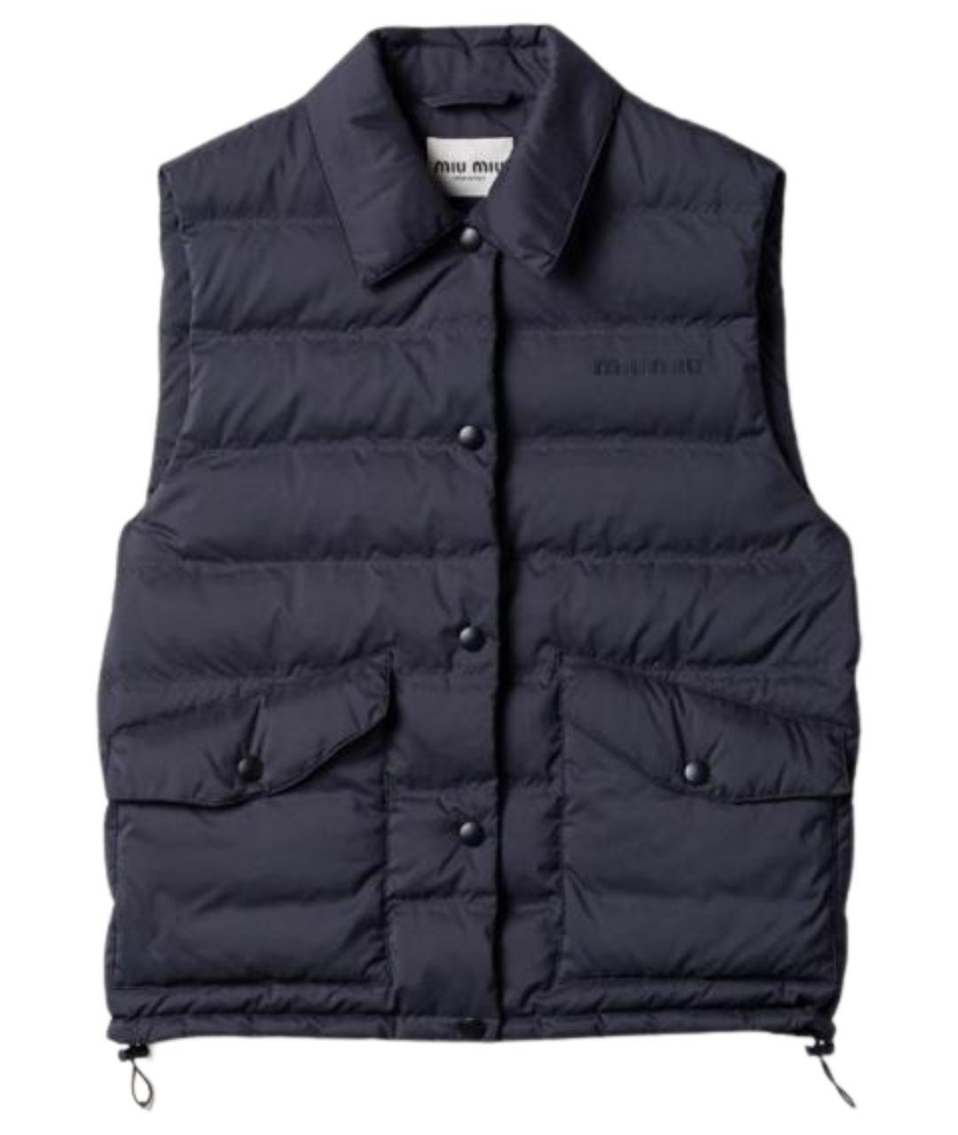 MIU MIU Темно-синий жилет, фото 1