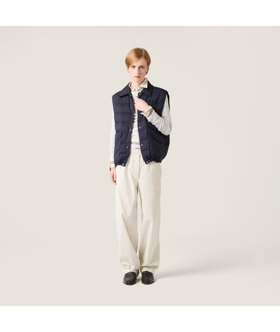 MIU MIU Темно-синий жилет, фото 2