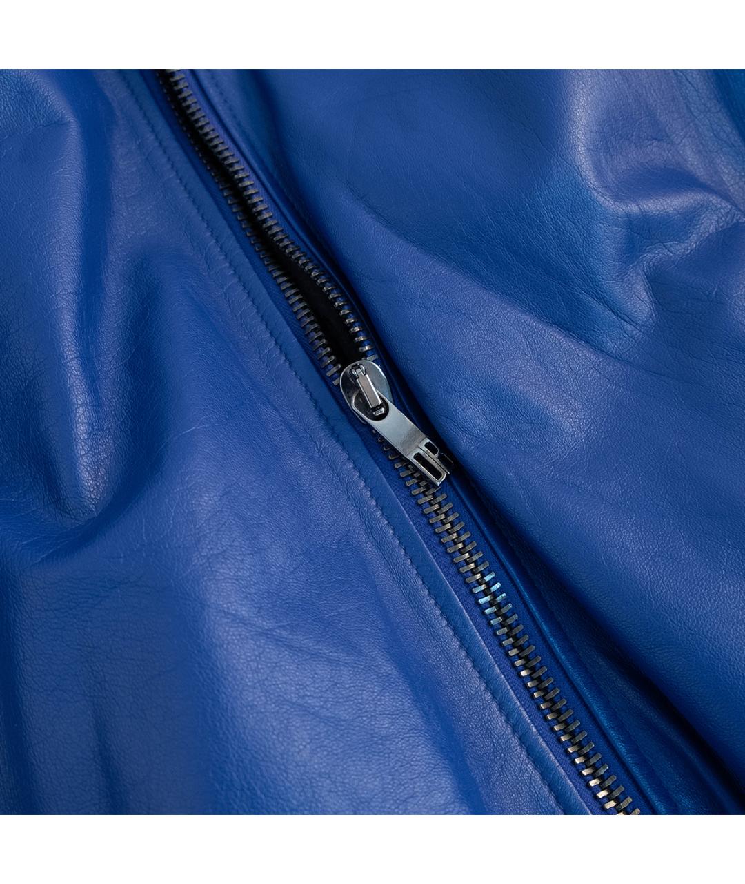 BIKKEMBERGS Фиолетовая кожаная куртка, фото 4