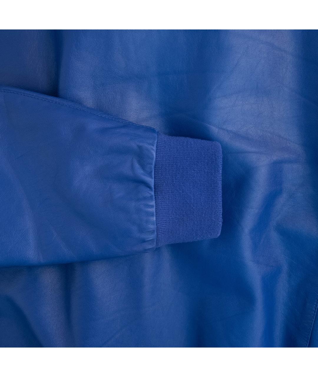 BIKKEMBERGS Фиолетовая кожаная куртка, фото 5