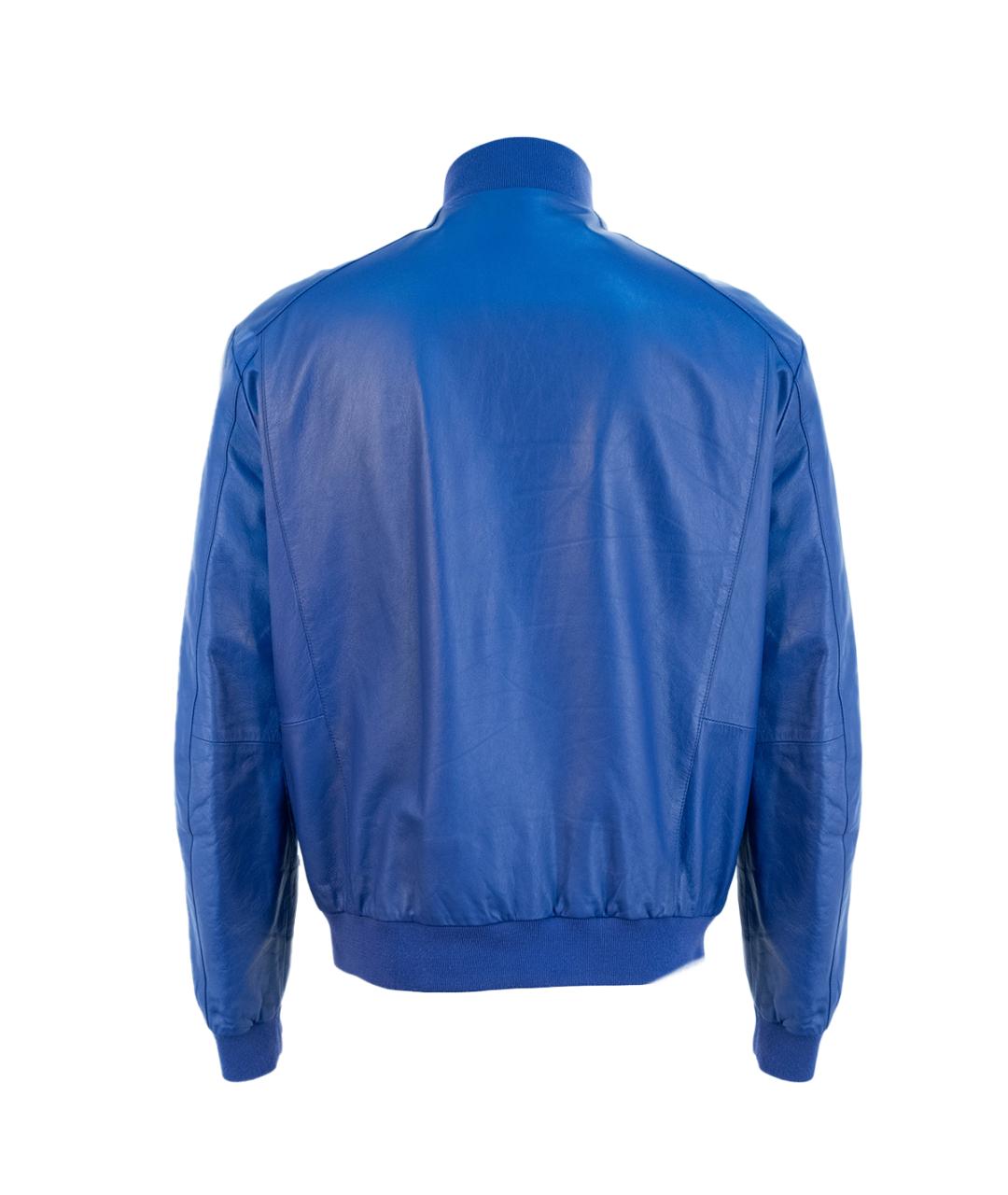 BIKKEMBERGS Фиолетовая кожаная куртка, фото 2