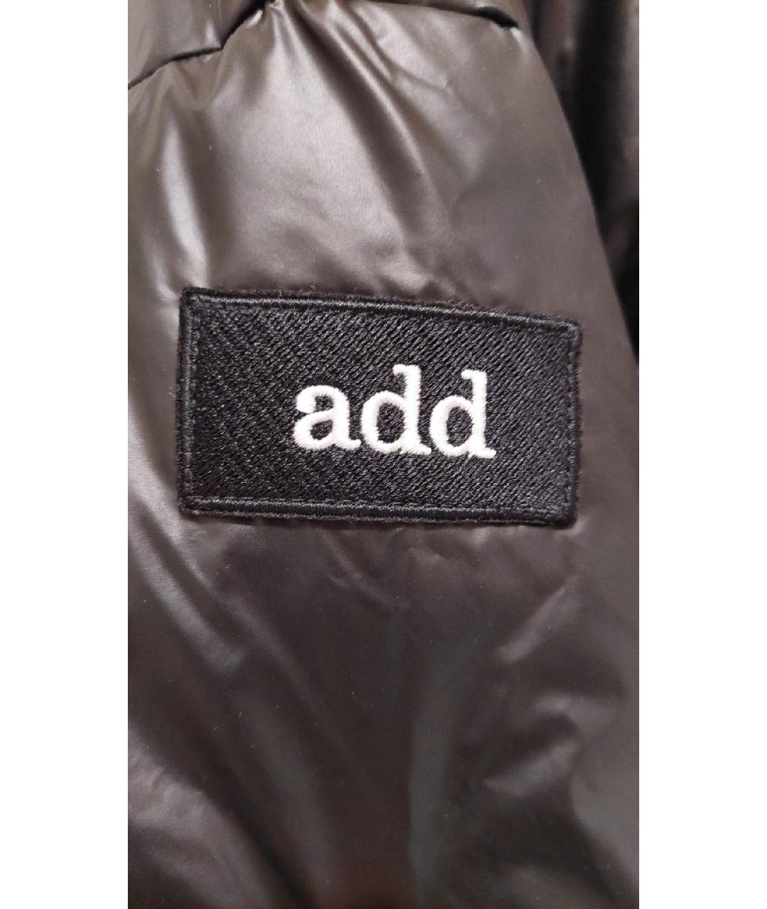 ADD Черный полиэстеровый пуховик, фото 7