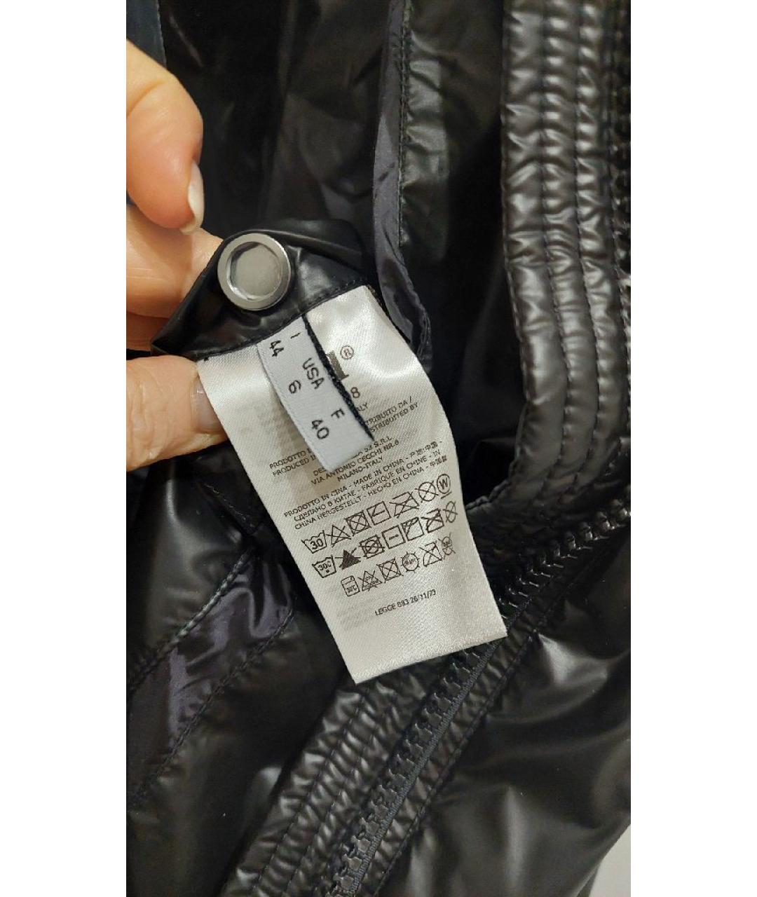 ADD Черный полиэстеровый пуховик, фото 5