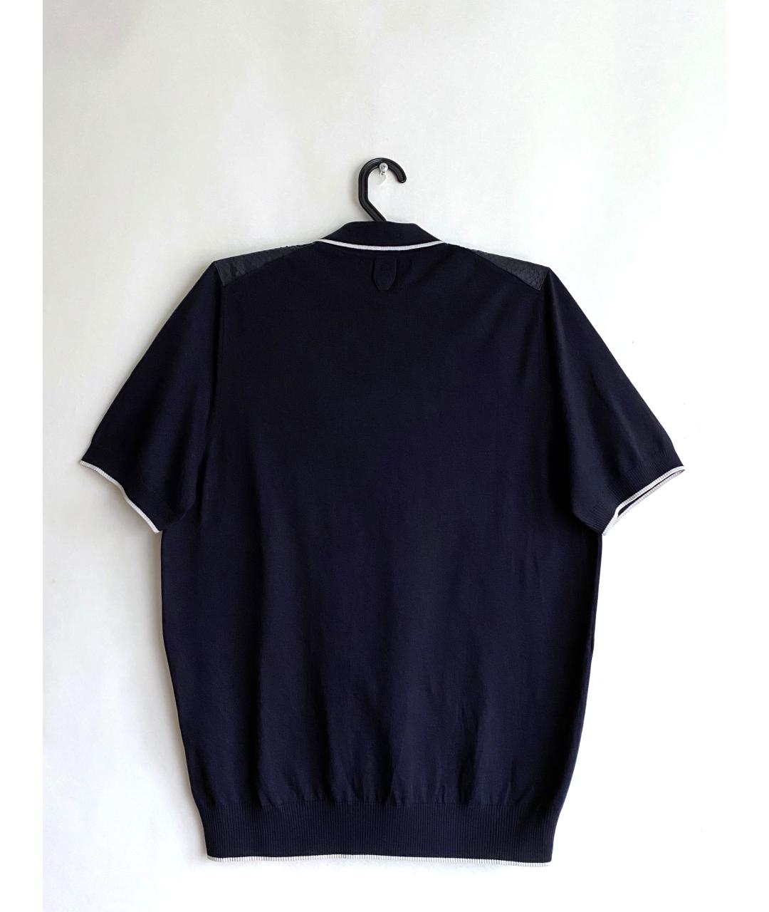 BILLIONAIRE Темно-синее поло с коротким рукавом, фото 2