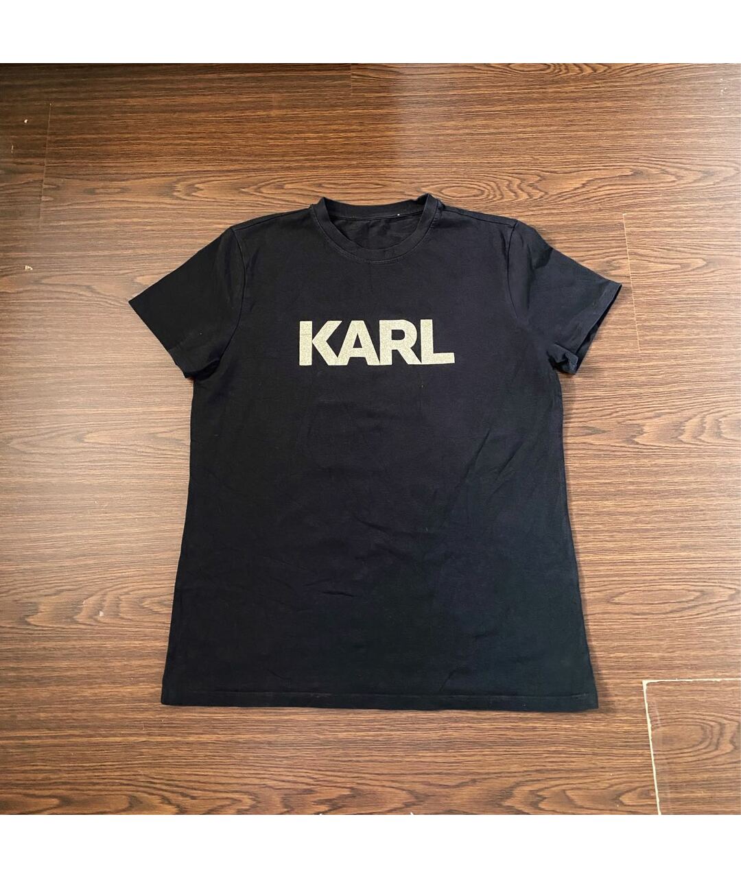 KARL LAGERFELD Черная хлопковая футболка, фото 5