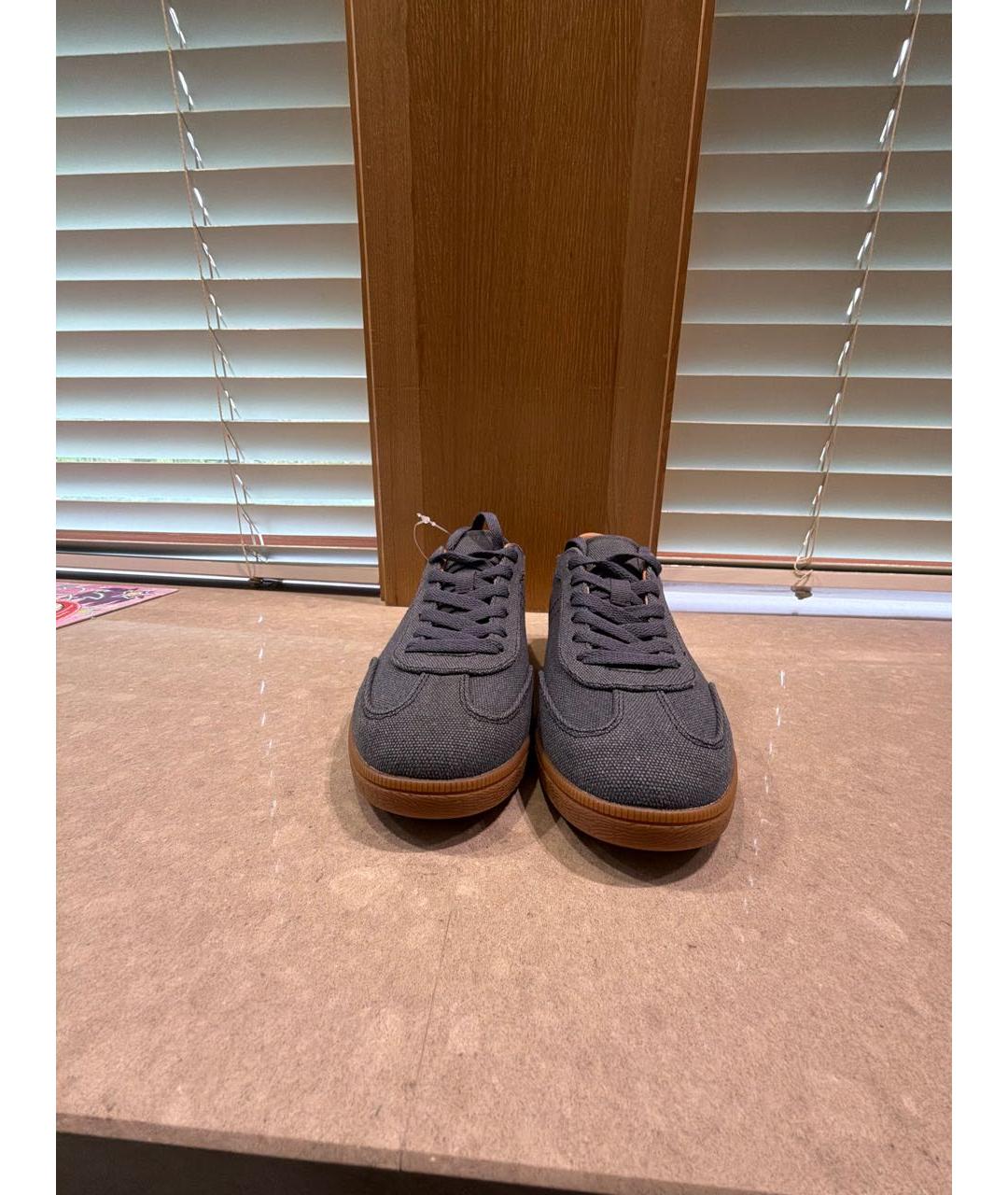 WEEKEND MAX MARA Голубые текстильные кеды, фото 2