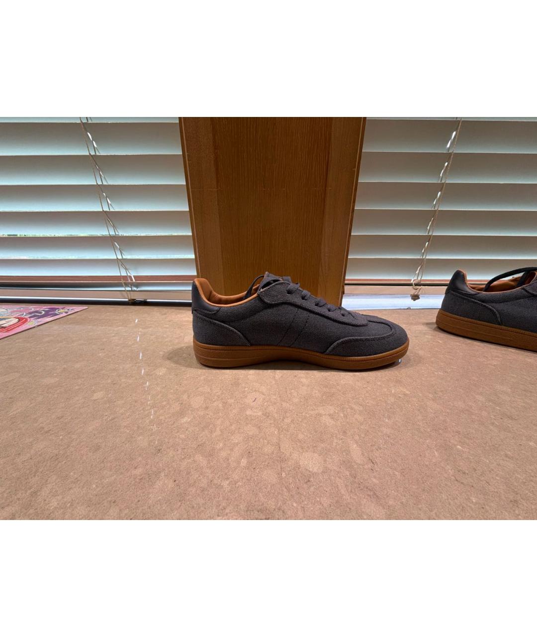 WEEKEND MAX MARA Голубые текстильные кеды, фото 5