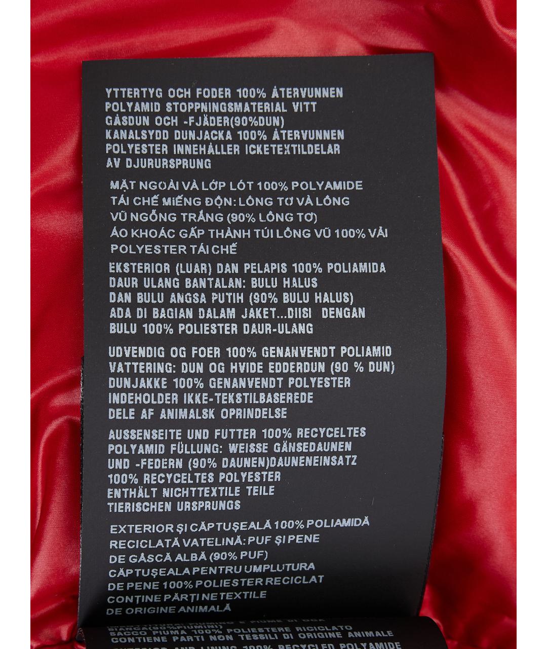 PRADA Красный полиамидовый пуховик, фото 16