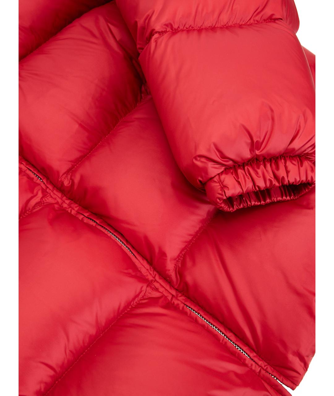 PRADA Красный полиамидовый пуховик, фото 14