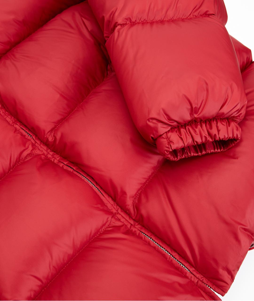 PRADA Красный полиамидовый пуховик, фото 6