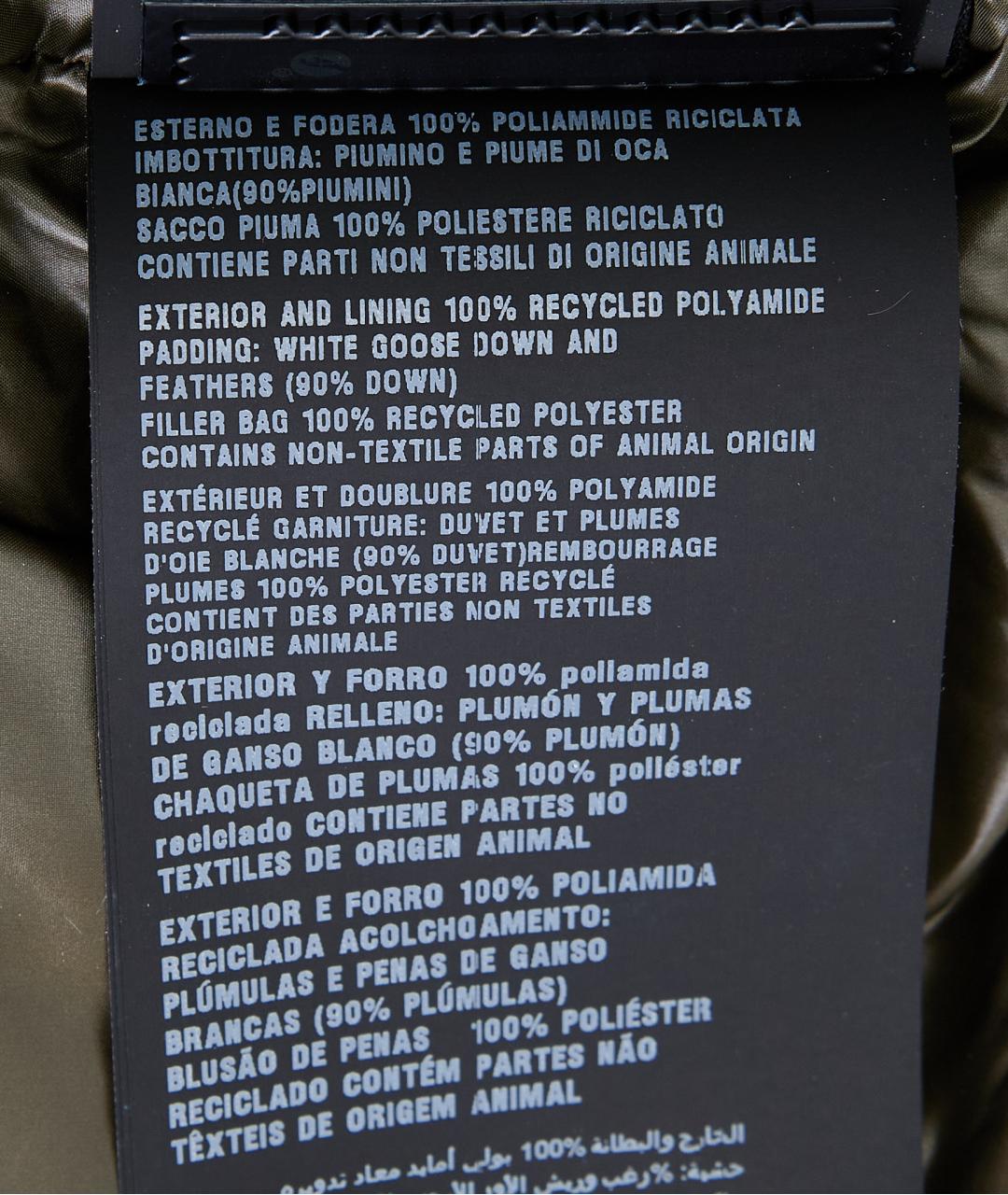 PRADA Хаки полиамидовый пуховик, фото 9