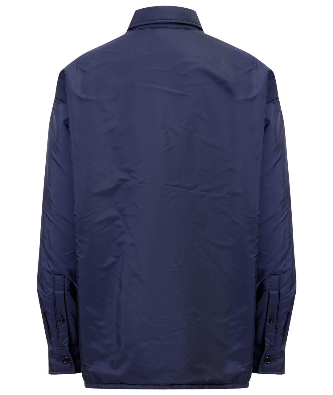 PRADA Темно-синий полиамидовый пуховик, фото 9