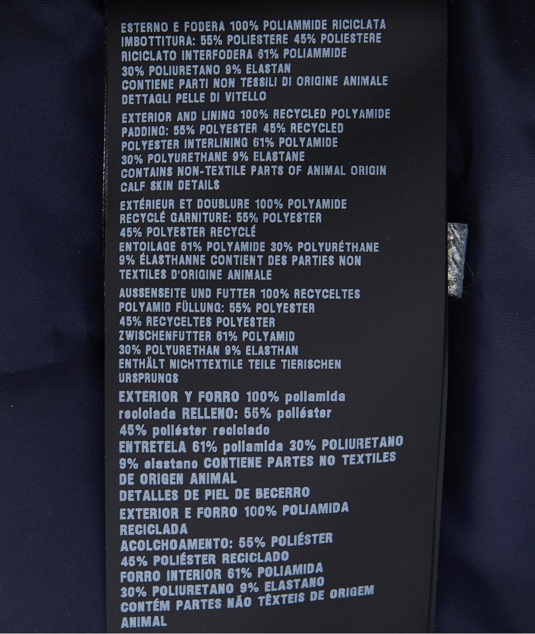 PRADA Темно-синий полиамидовый пуховик, фото 7