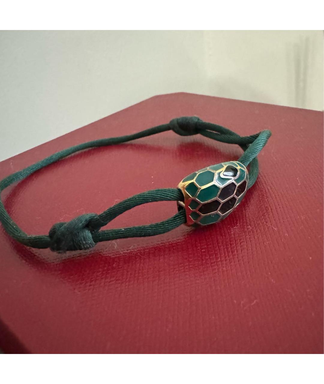 BVLGARI Зеленый металлический браслет, фото 4