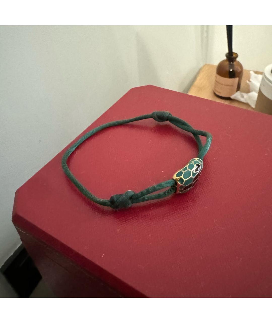 BVLGARI Зеленый металлический браслет, фото 5