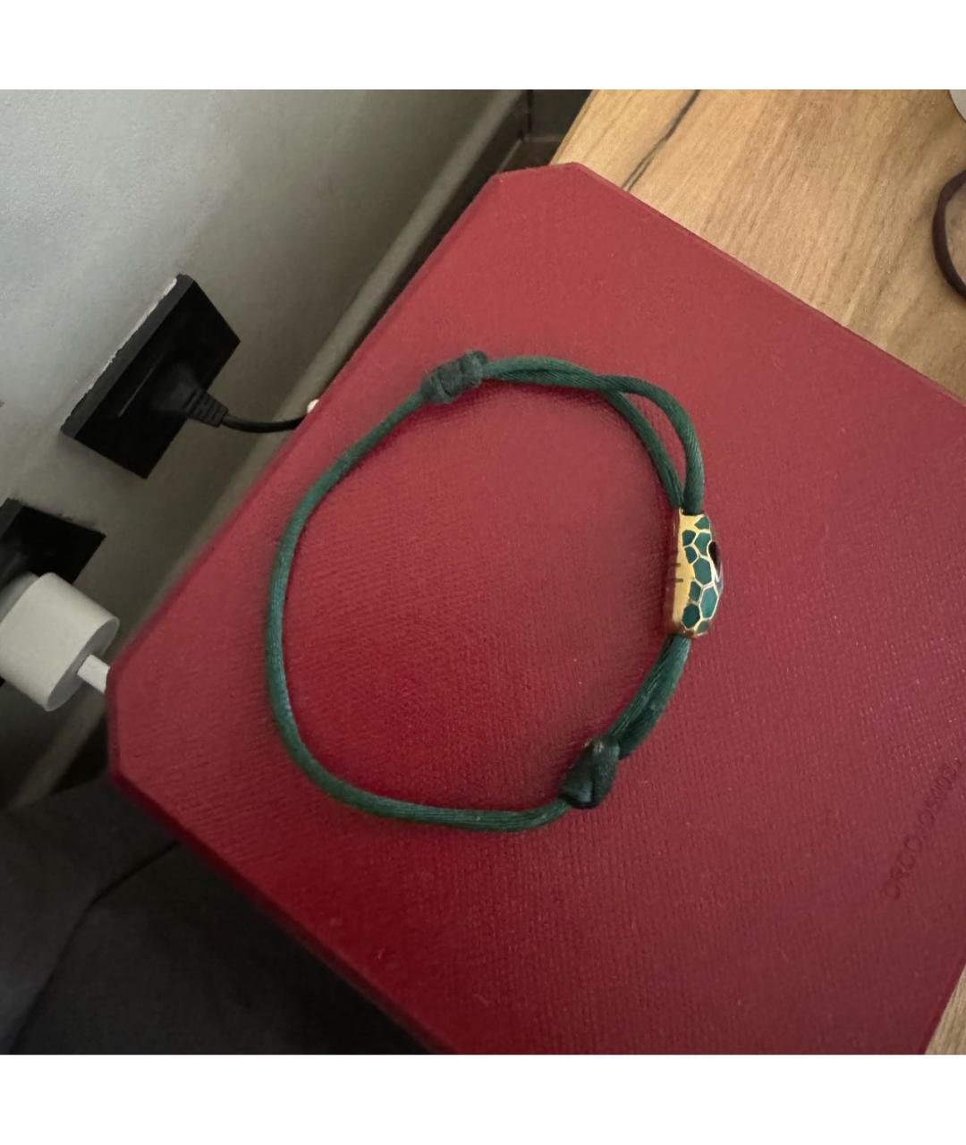 BVLGARI Зеленый металлический браслет, фото 2