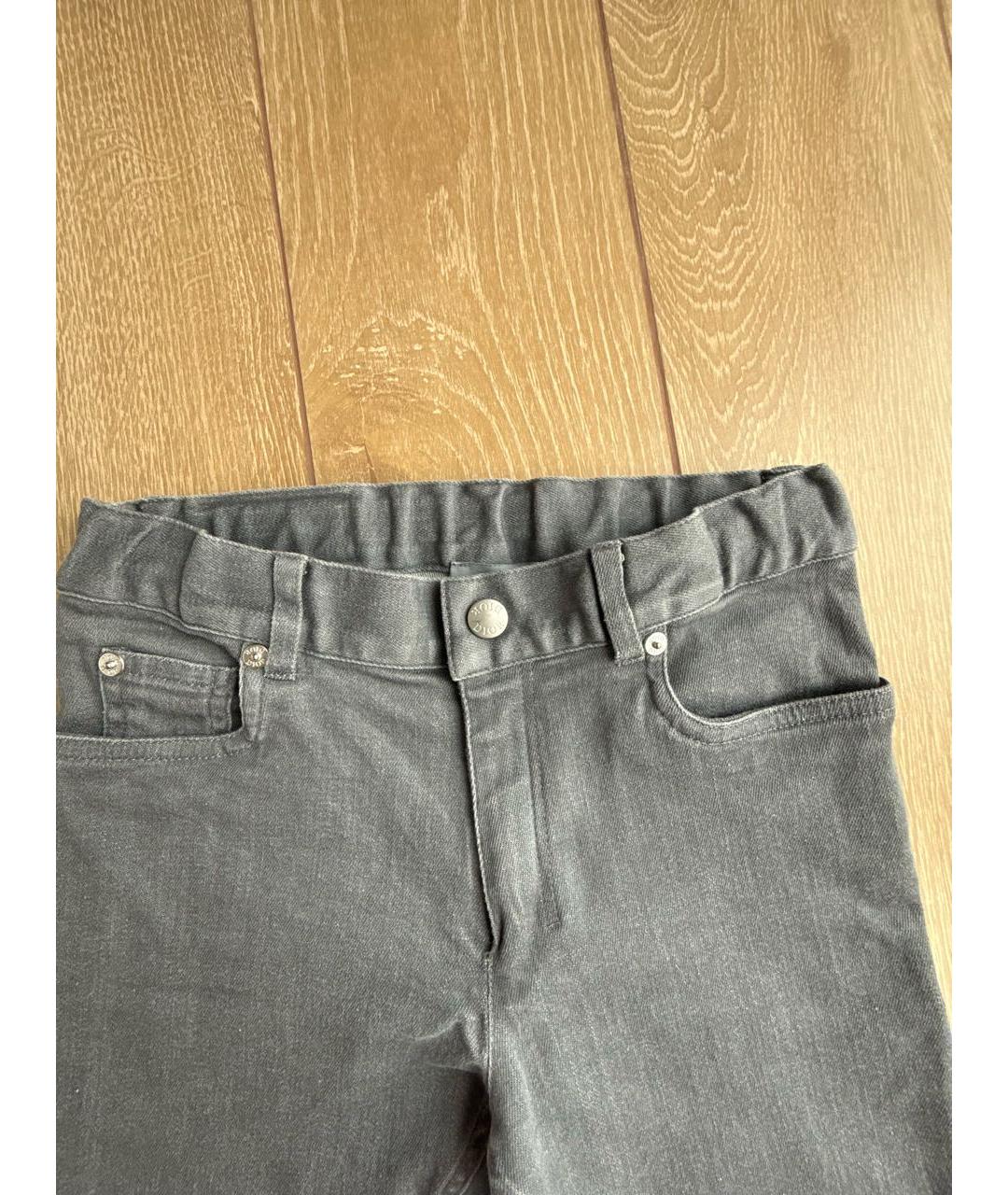 CHRISTIAN DIOR Серые хлопковые детские джинсы, фото 3