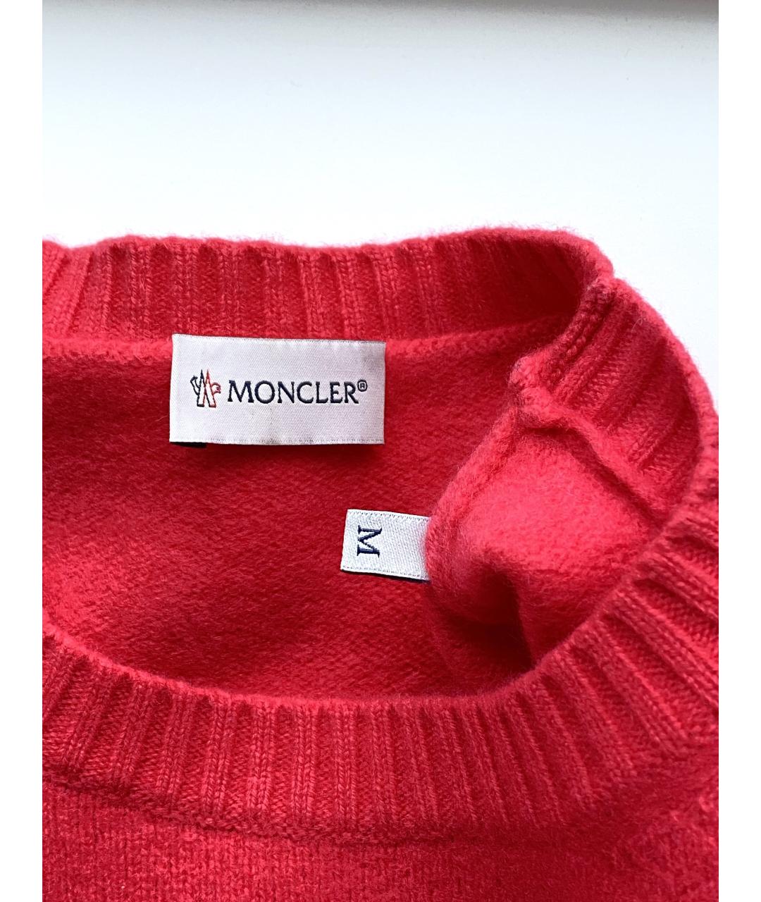 MONCLER Коралловый кашемировый джемпер / свитер, фото 6