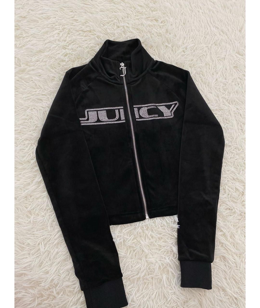 JUICY COUTURE Черный велюровый спортивные костюмы, фото 2