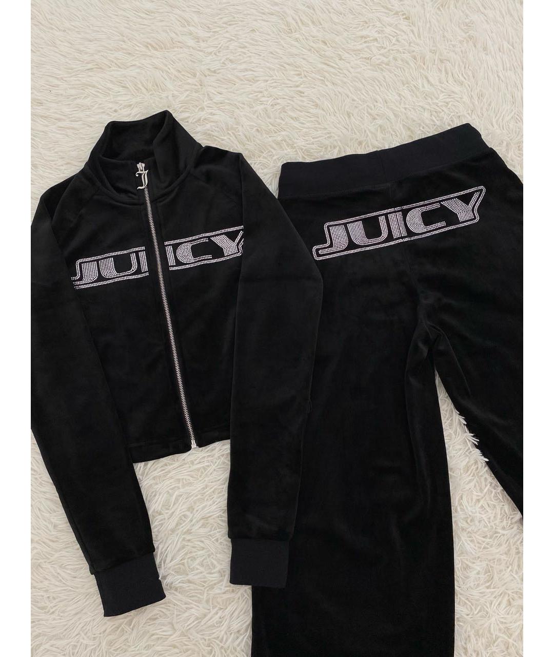 JUICY COUTURE Черный велюровый спортивные костюмы, фото 4