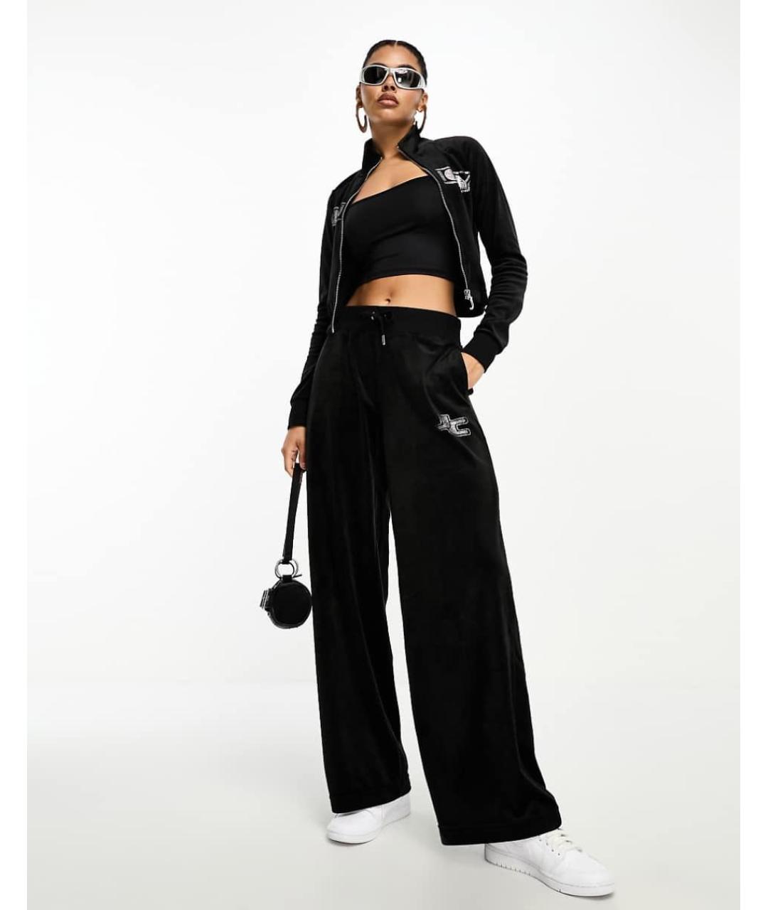JUICY COUTURE Черный велюровый спортивные костюмы, фото 6