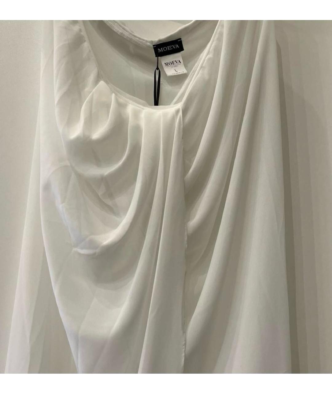 MOEVA Белое полиэстеровое парео, фото 2