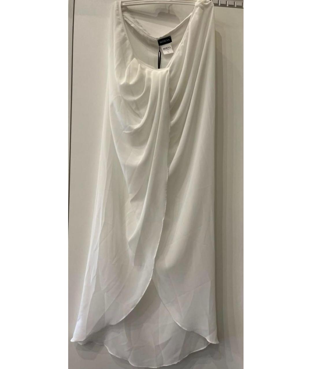 MOEVA Белое полиэстеровое парео, фото 4