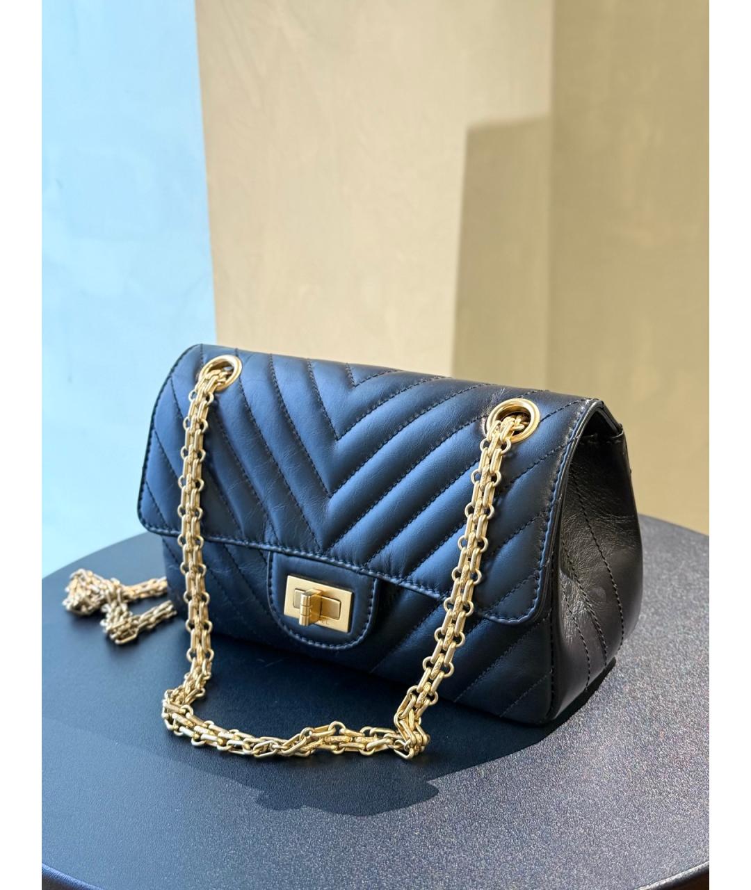 CHANEL Черная кожаная сумка через плечо, фото 3